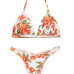 Biquíni Cortininha com Asa delta Levanta Bumbum Floral