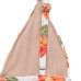Biquíni Cortininha com Asa delta Levanta Bumbum Floral