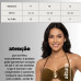 Top Bojo Aro Meia Taça com detalhe marrom Top Bojo Aro Meia Taça com detalhe marrom