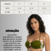 Top Bojo Aro Meia Taça com detalhe verde Top Bojo Aro Meia Taça com detalhe verde