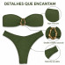 Biquíni Conjunto Top Com bojo removível tomara que caia e Calcinha Asa Delta Biquíni Conjunto Top Com bojo removível tomara que caia e Calcinha Asa Delta
