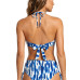 Conjunto de Biquíni top Lift e Calcinha Sunquíni Gota Azul