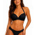 Conjunto Top Bojo Txai Calcinha Plus Size rosa Preto