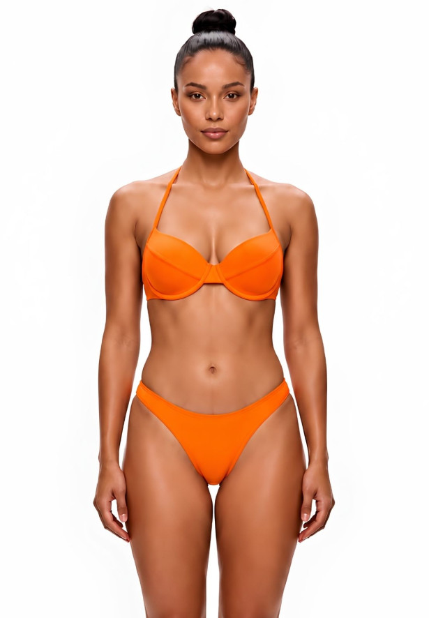 Conjunto top bojo aro calcinha asa delta levanta bumbum Laranja Conjunto top bojo aro calcinha asa delta levanta bumbum Laranja