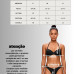 Conjunto top bojo aro calcinha asa delta levanta bumbum preto