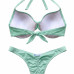 Conjunto top bojo aro calcinha asa delta levanta bumbum verde menta Conjunto top bojo aro calcinha asa delta levanta bumbum verde menta