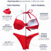 Conjunto top bojo aro calcinha asa delta levanta bumbum vermelho Conjunto top bojo aro calcinha asa delta levanta bumbum vermelho