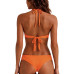 Top bojo Cruzado e Calcinha plus size laranja Top bojo Cruzado e Calcinha plus size laranja