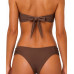 Top bojo Cruzado e Calcinha plus size marrom Top bojo Cruzado e Calcinha plus size marrom