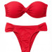 Top bojo Cruzado e Calcinha plus size vermelho Top bojo Cruzado e Calcinha plus size vermelho