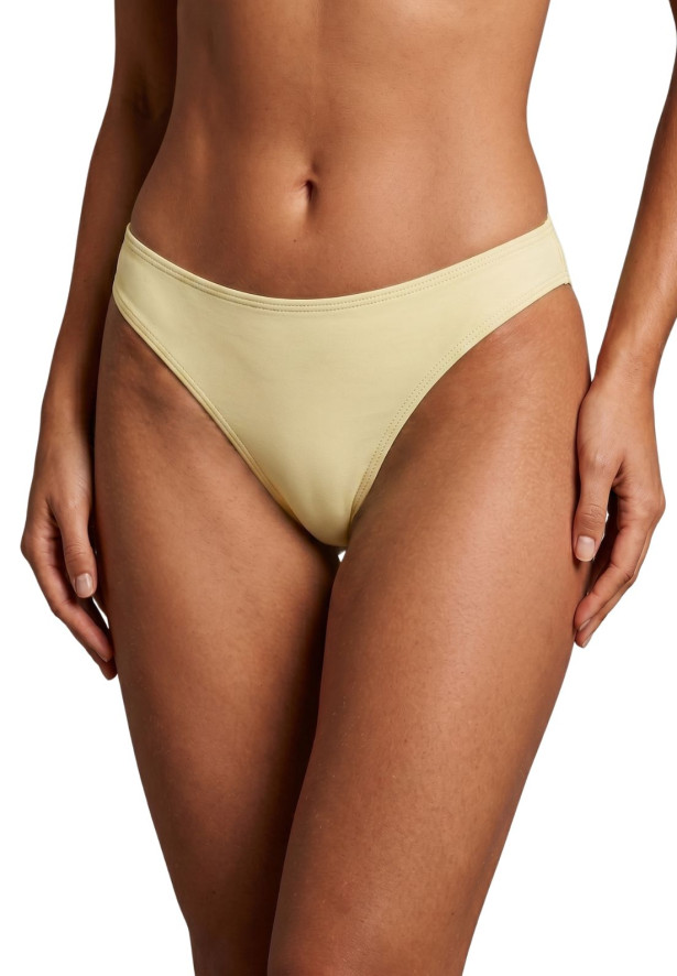 Calcinha biquíni larga amarelo Calcinha biquíni larga amarelo