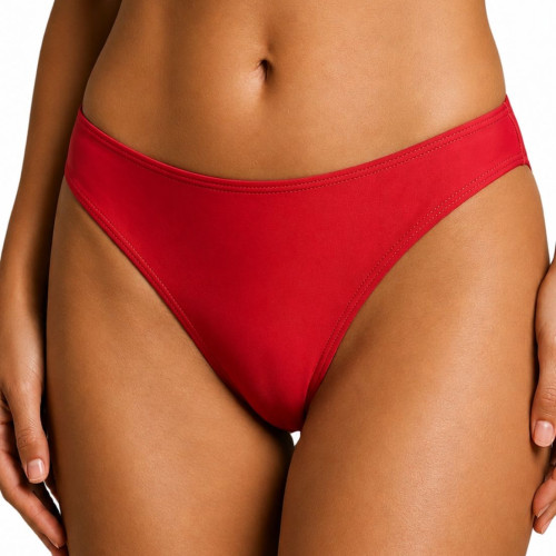 Calcinha biquíni larga vermelho