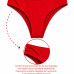 Calcinha biquíni larga vermelho