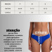 Calcinha biquíni plus size franzida royal Calcinha biquíni plus size franzida royal