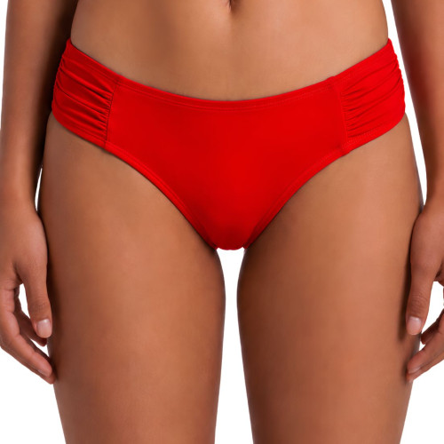 Biquíni plus size franzida vermelho