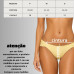 Biquíni calcinha plus size quadrada amarelo