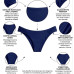 Biquíni calcinha plus size quadrada azul marinho