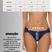Biquíni calcinha plus size quadrada azul marinho
