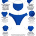 Biquíni calcinha plus size quadrada royal
