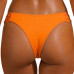 Biquíni calcinha plus size quadrada laranja