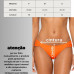 Biquíni calcinha plus size quadrada laranja