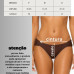 Biquíni calcinha plus size quadrada marrom
