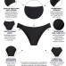 Biquíni calcinha plus size quadrada preto