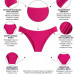 Biquíni calcinha plus size quadrada rosa