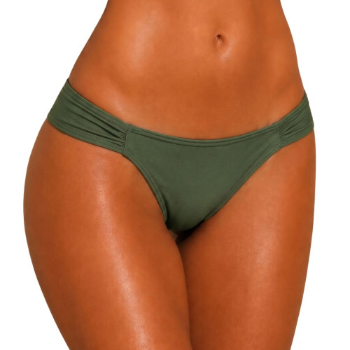 Biquíni calcinha plus size quadrada verde