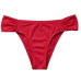 Biquíni calcinha plus size quadrada vermelho