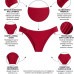 Biquíni calcinha plus size quadrada vermelho