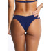 Conjunto de biquíni top fixo calcinha asa delta ripple azul marinho