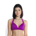 Conjunto de biquíni plus franzido magento