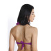 Conjunto de biquíni plus franzido magento