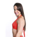 Conjunto de biquíni plus franzido laranja
