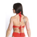 Conjunto de biquíni plus franzido laranja