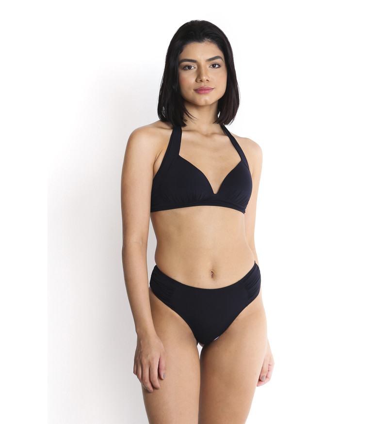 Conjunto de biquínis plus franzido preto