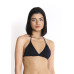 Conjunto de biquíni top fixo calcinha asa delta ripple preto