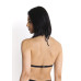 Conjunto de biquíni top fixo calcinha asa delta ripple preto