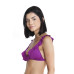 Conjunto de biquíni top babado calcinha asa delta ripple magenta