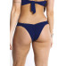 Conjunto de biquíni top bojo laço calcinha ripple azul marinho