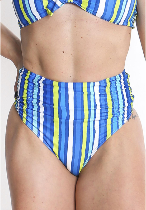 Biquíni calcinha hot pant listra