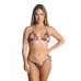 Biquíni calcinha ripple detalhe floral verde