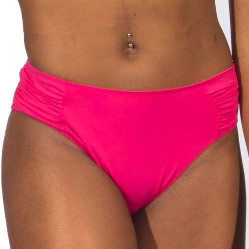 Biquíni plus size franzida rosa