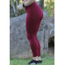 Calça legging bolso no cós vinho