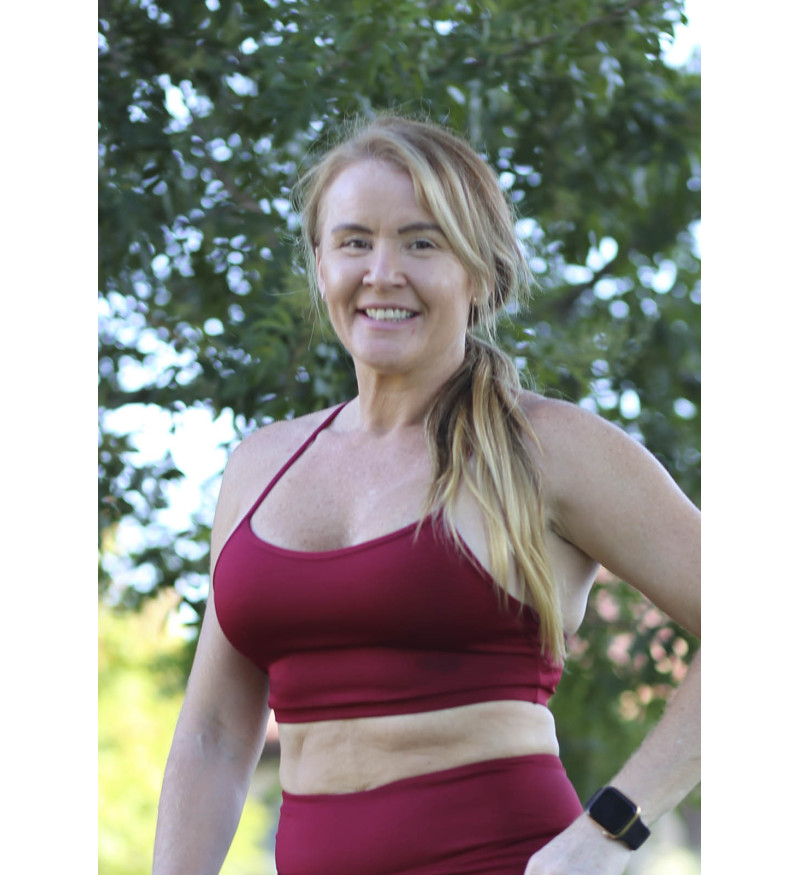 Topkini nadador fitness vinho