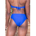 Calcinha biquíni plus size franzida oceano