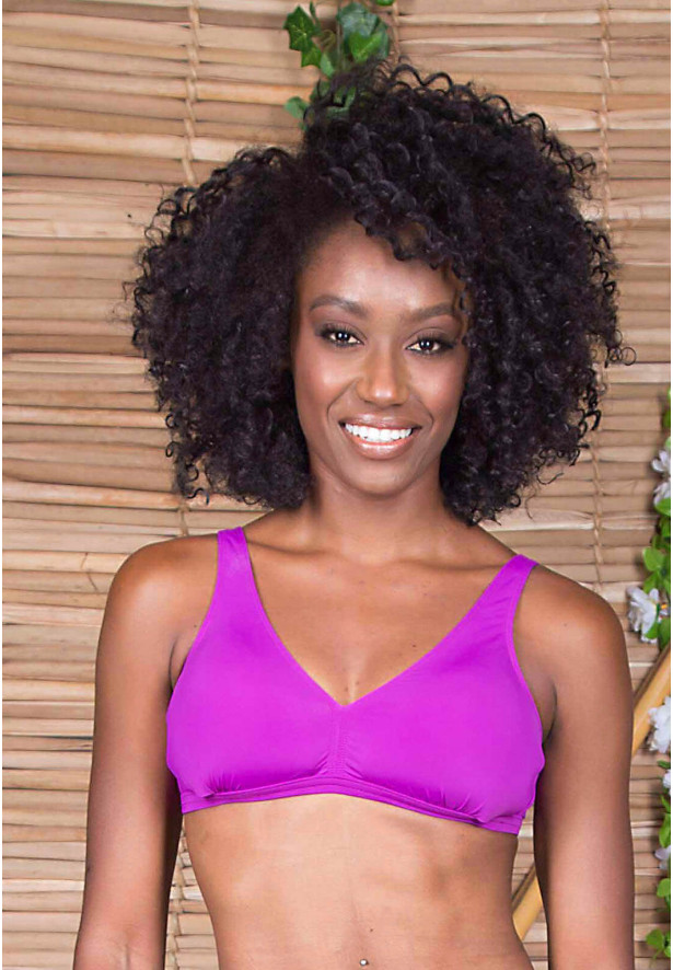 Top biquíni camiseta com bojo magento