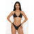 Conjunto de biquíni top cortininha calcinha asa delta fio dental Preto