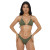 Conjunto de biquíni top cortininha calcinha asa delta fio dental Verde Militar